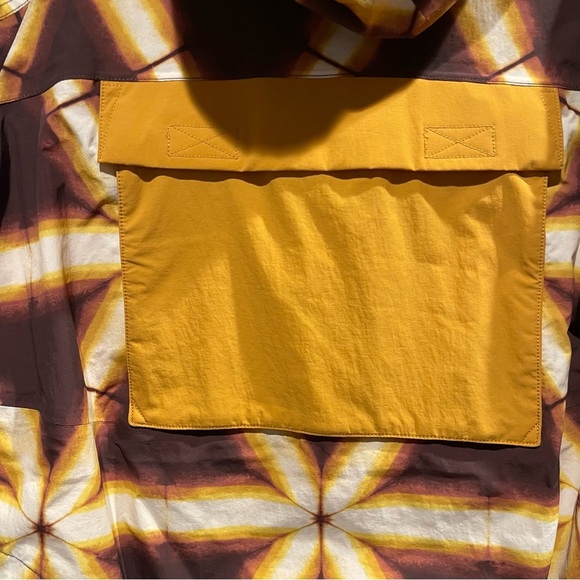 FP Movement by Free People Yellow and Brown Packable Rain Coat XS- New! - Picture 9 of 10